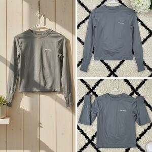Ami Medea brand gray long-sleeved shirt for girls